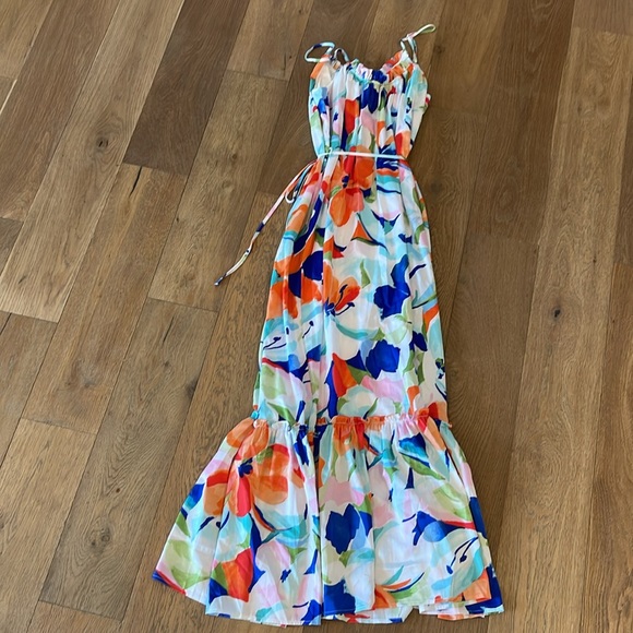 Nicole Miller Floral Maxi Dress - Small - Picture 6 of 7